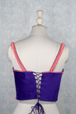 Dark purple velvet blouse