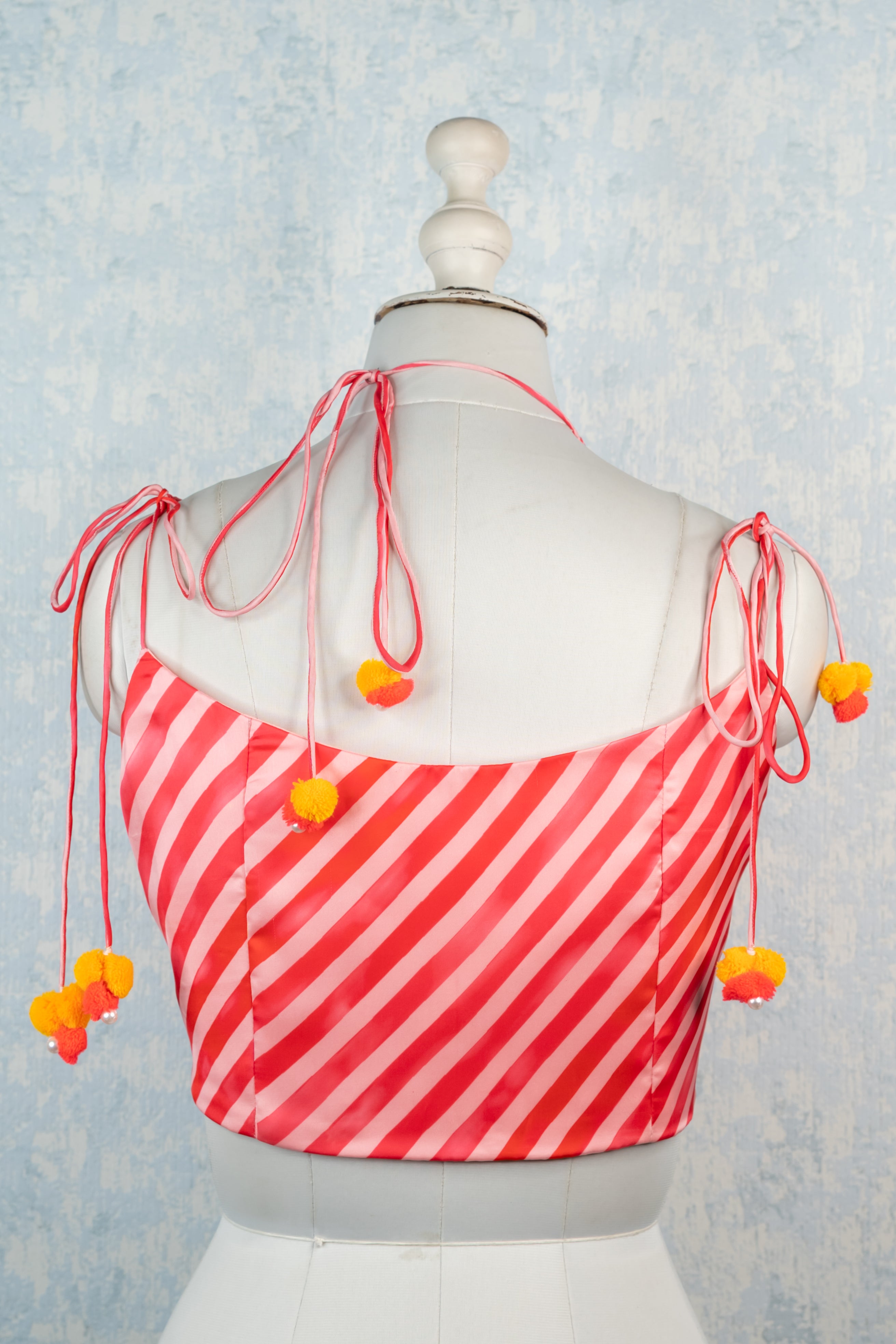 Pink leheriya blouse