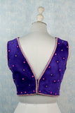 Purple Velvet Scallop blouse