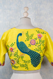 Light yellow hand embroidered blouse