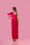 Pink Western Long Dress