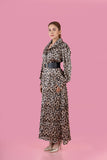 Cheetah Print Western Dress